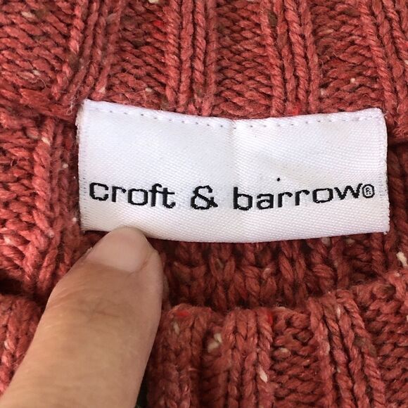 Croft & Barrow Cable Knit Full Zip Sweater Women's Long Sleeve Medium - Picture 3 of 10